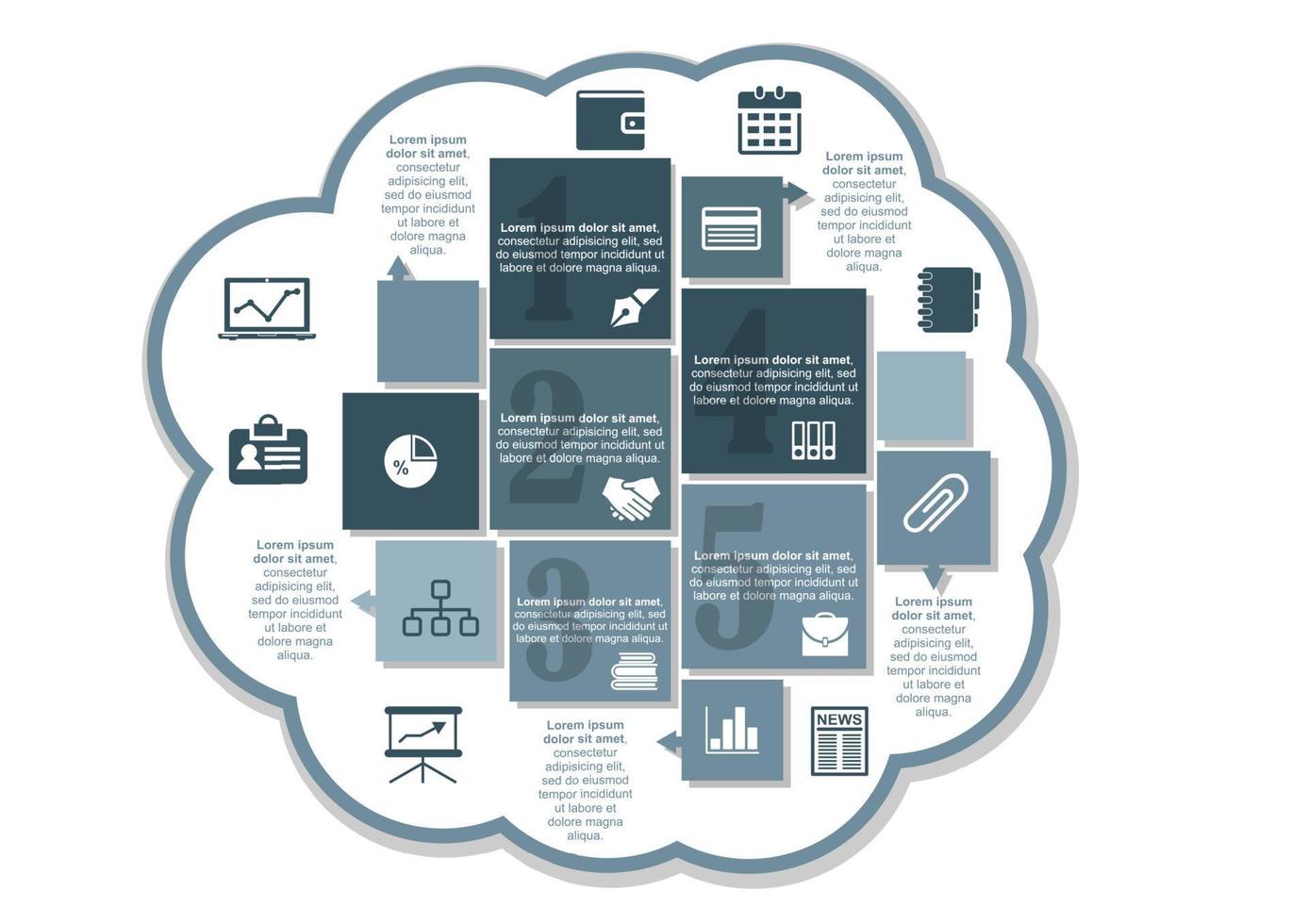 infographics bedrijf ontwerp vector