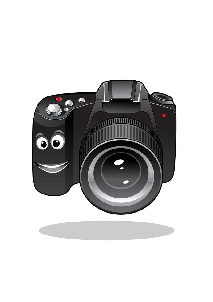 schattig tekenfilm dslr of digitaal camera vector