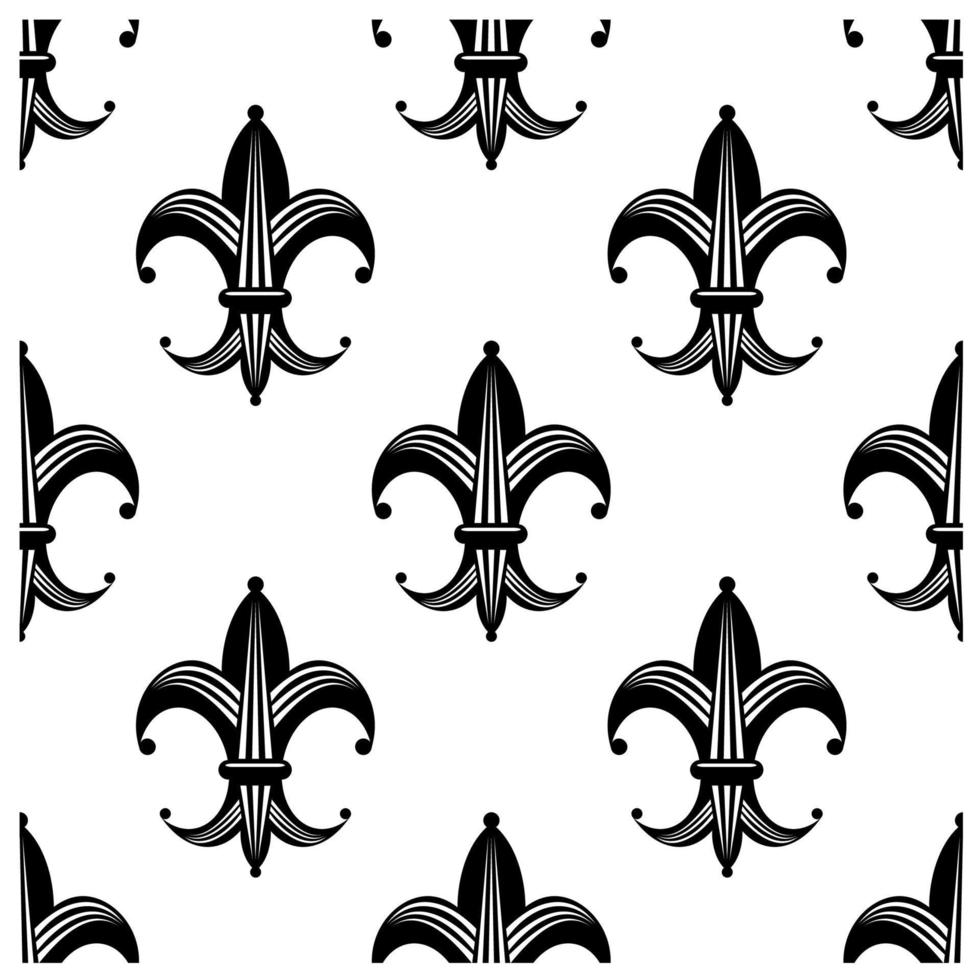 stoutmoedig gestileerde fleur de lys patroon vector