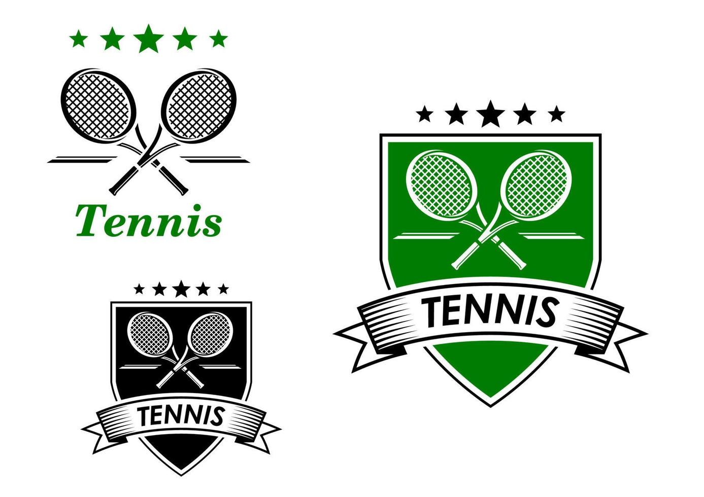 tennis sporting emblemen vector