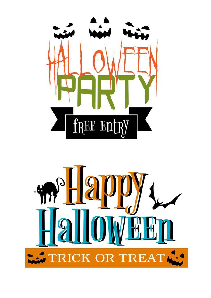 Halloween-feestbanners vector