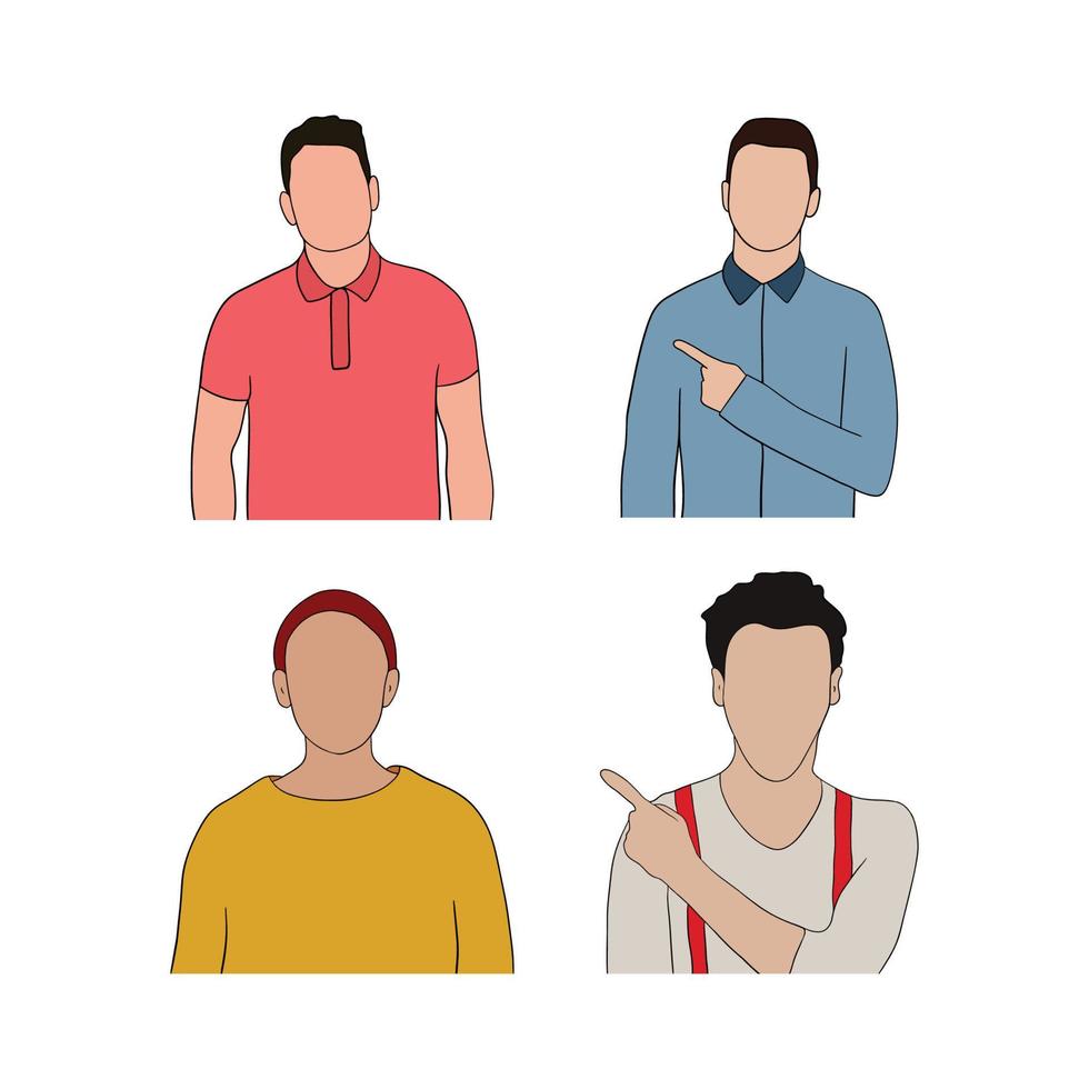 jong knap Mens illustratie vector