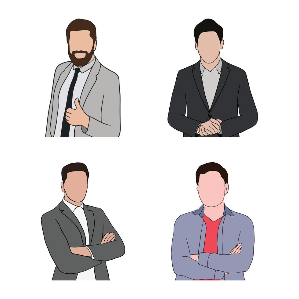 jong knap Mens illustratie vector