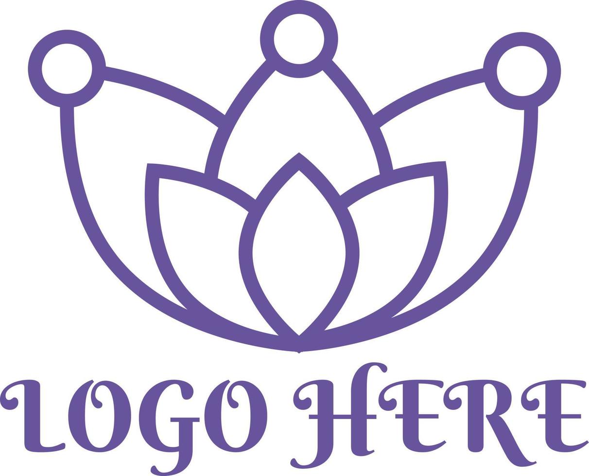 lotus bloem logo pro vector