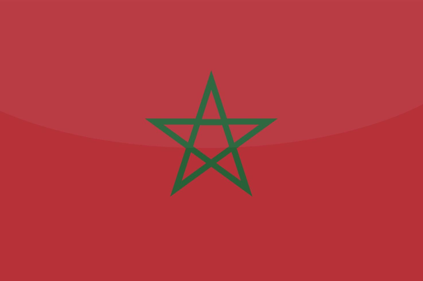 Marokkaans hand- getrokken vlag, Marokkaans dirham hand- getrokken vector