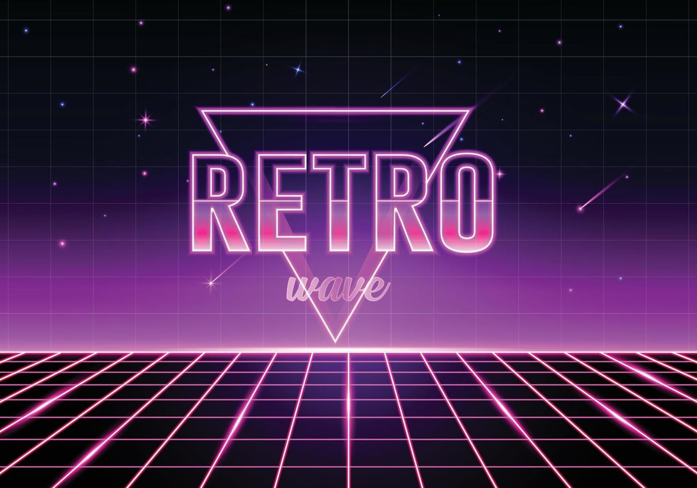 retro roze met mooie vonk neon kleur vector