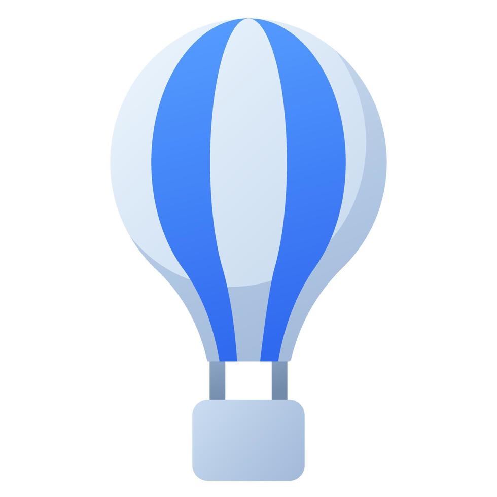 ballon leeg staat single geïsoleerd icoon met glad helling stijl vector