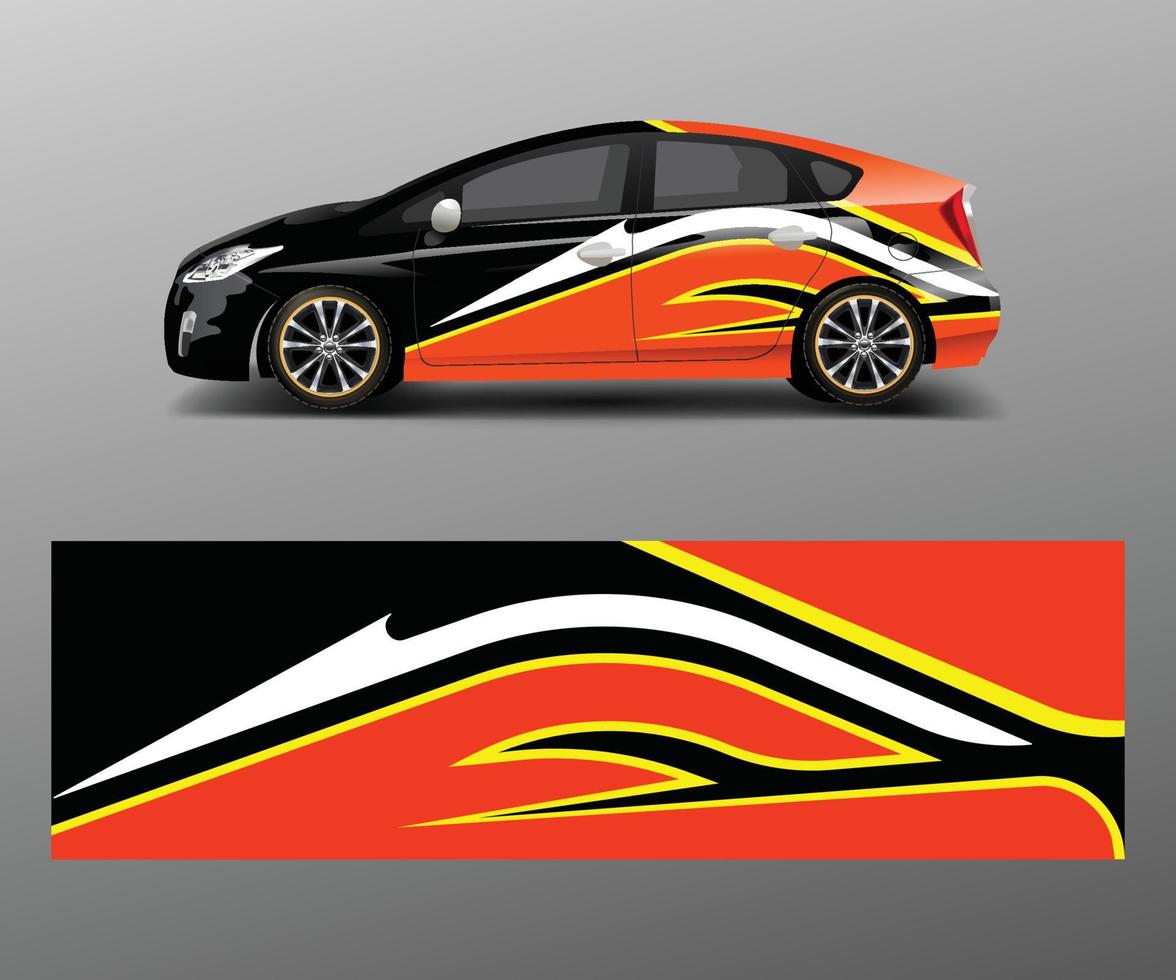 auto sticker vector, grafisch abstract racing ontwerpen voor voertuig sticker vinyl inpakken vector
