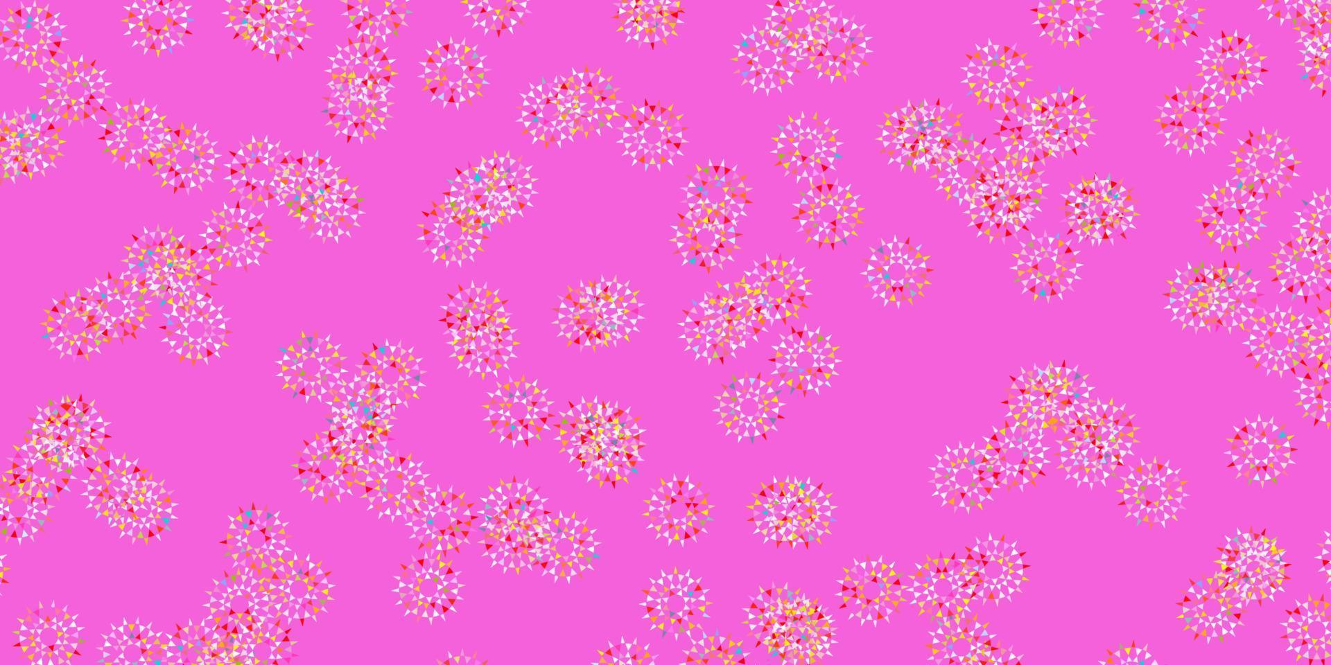 licht veelkleurige vector doodle textuur met bloemen.