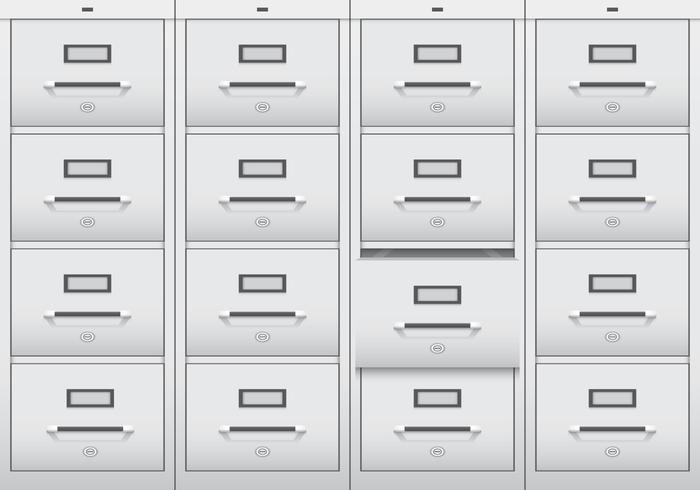 File Cabinet Vector Achtergrond