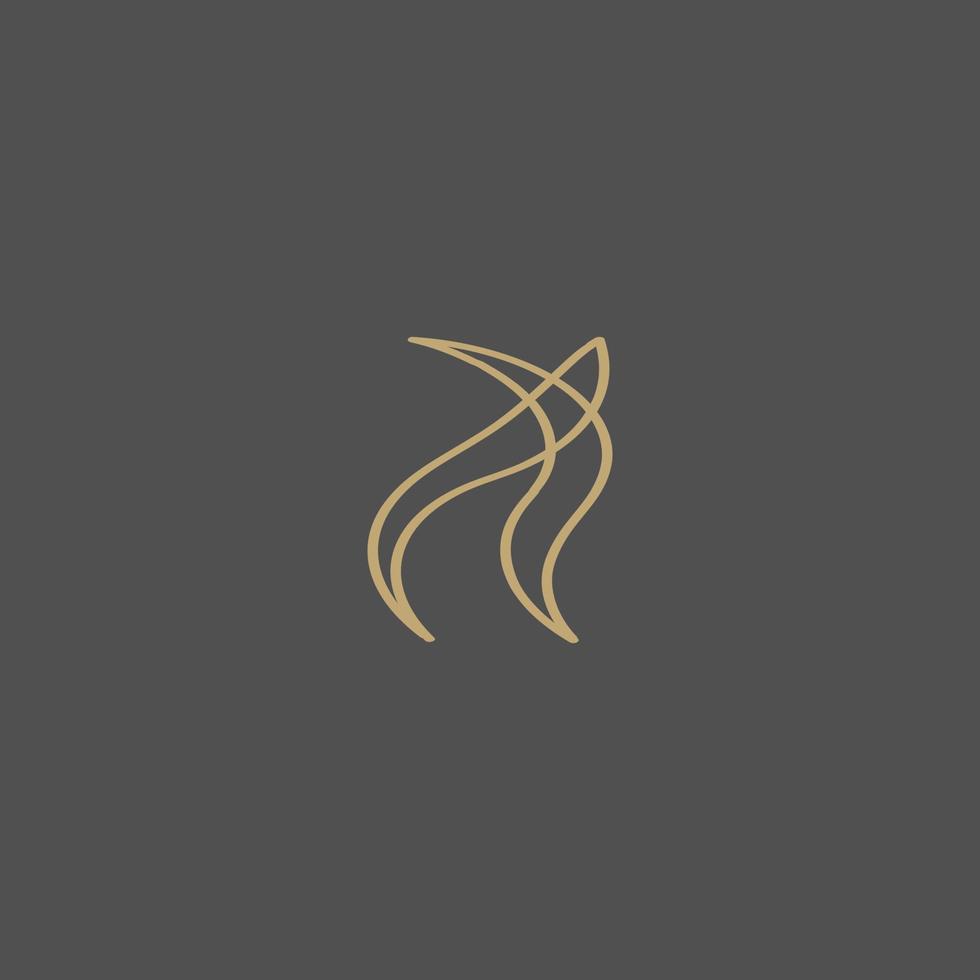 logo met abstract lijn concept vector
