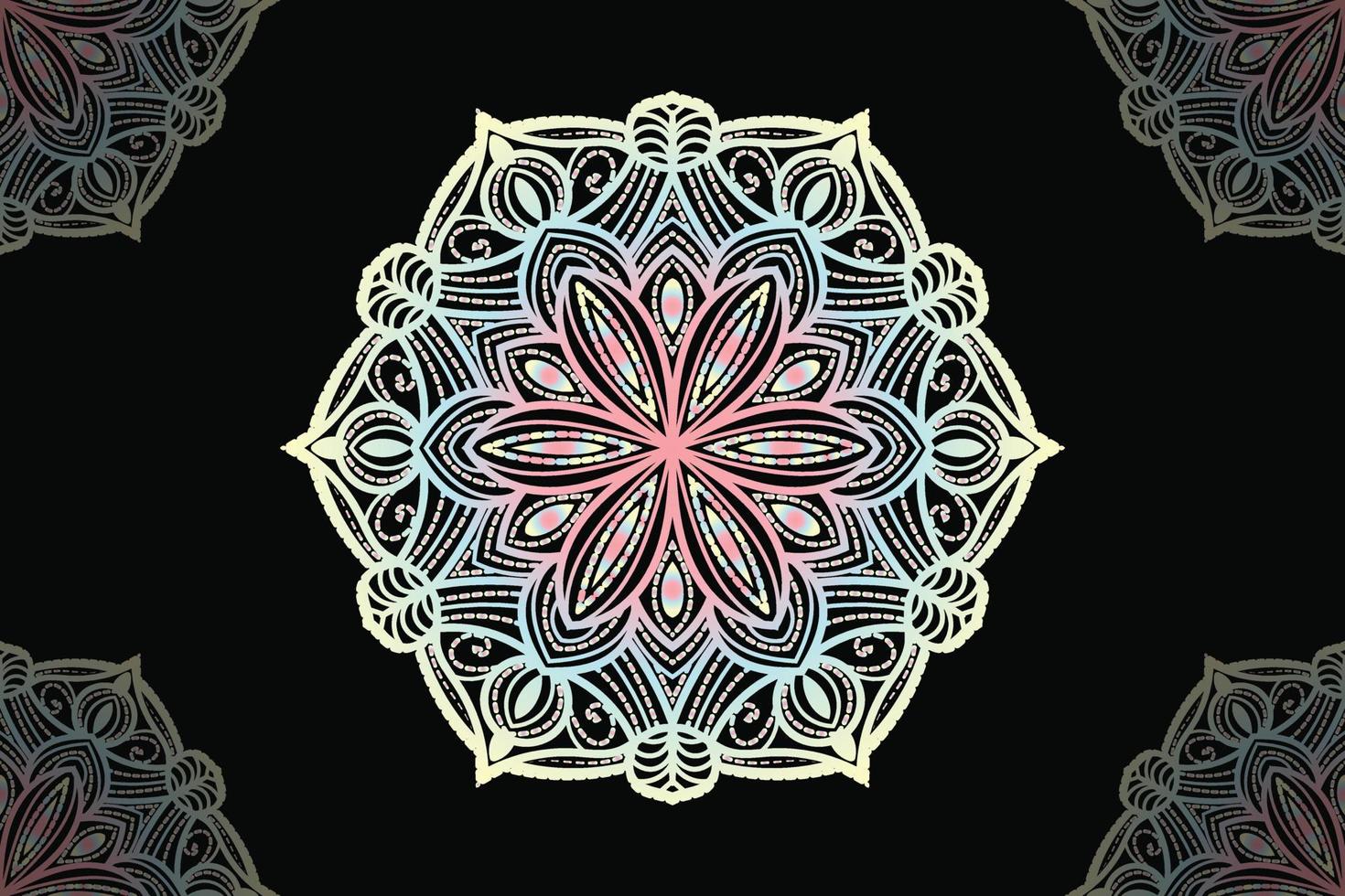 mandala ontwerp. ronde kant patroon ontwerp. vector