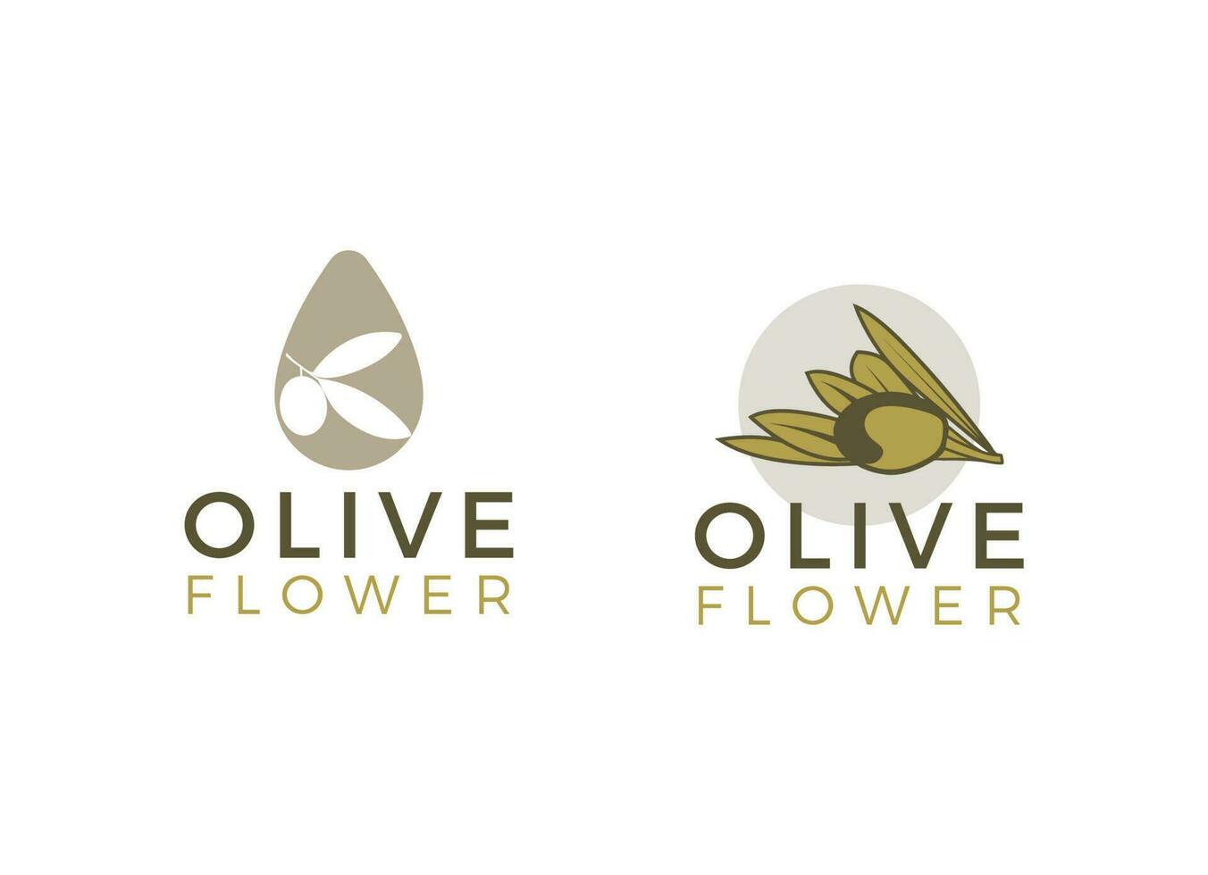 natuur kruiden olijf- olie plant, olijf- blad bloem logo ontwerp vector