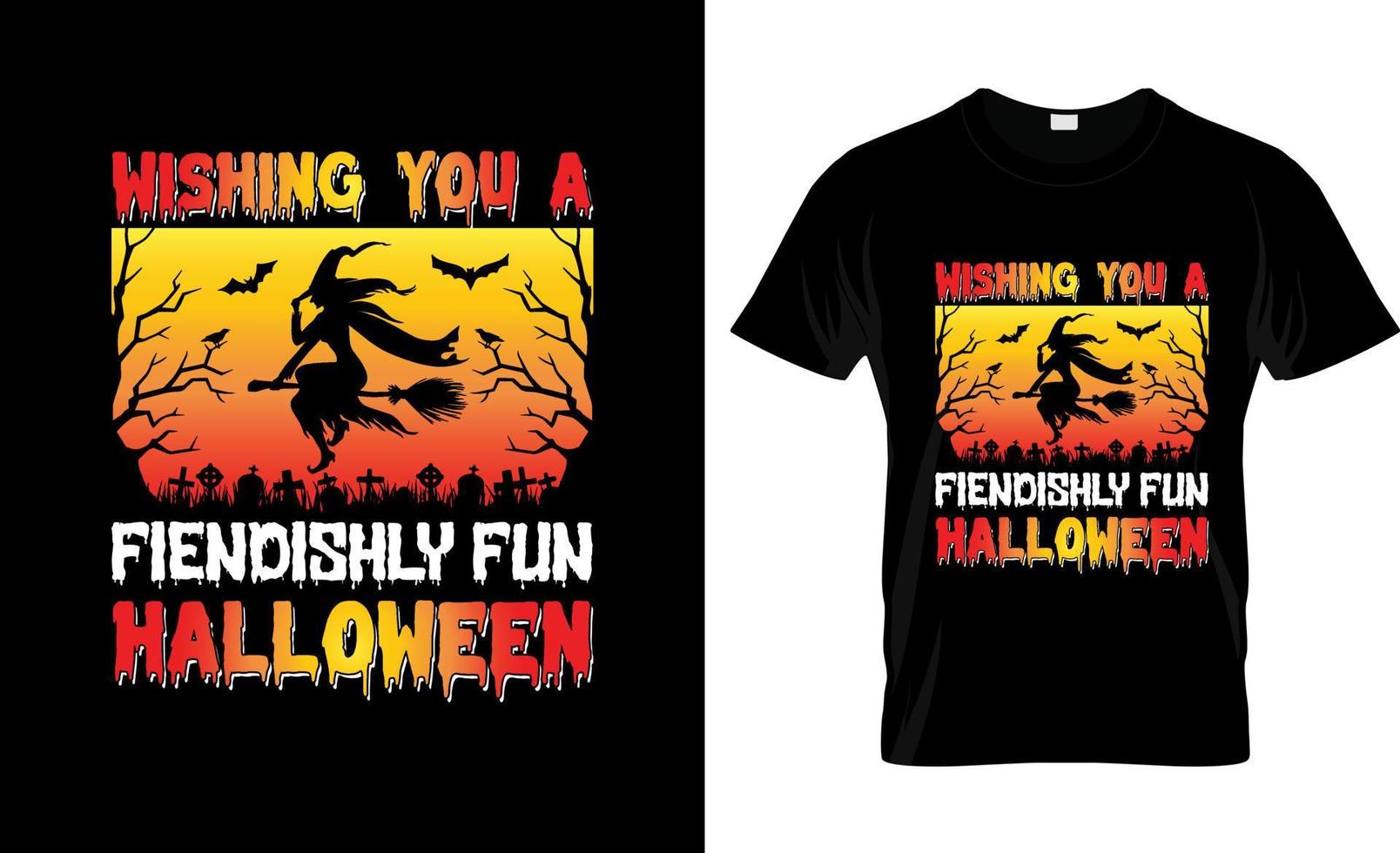 halloween t-shirt ontwerp, halloween t-shirt leuze en kleding ontwerp, halloween typografie, halloween vector, halloween illustratie vector