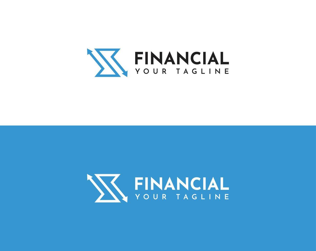 financieel logo ontwerp vector sjabloon vrij