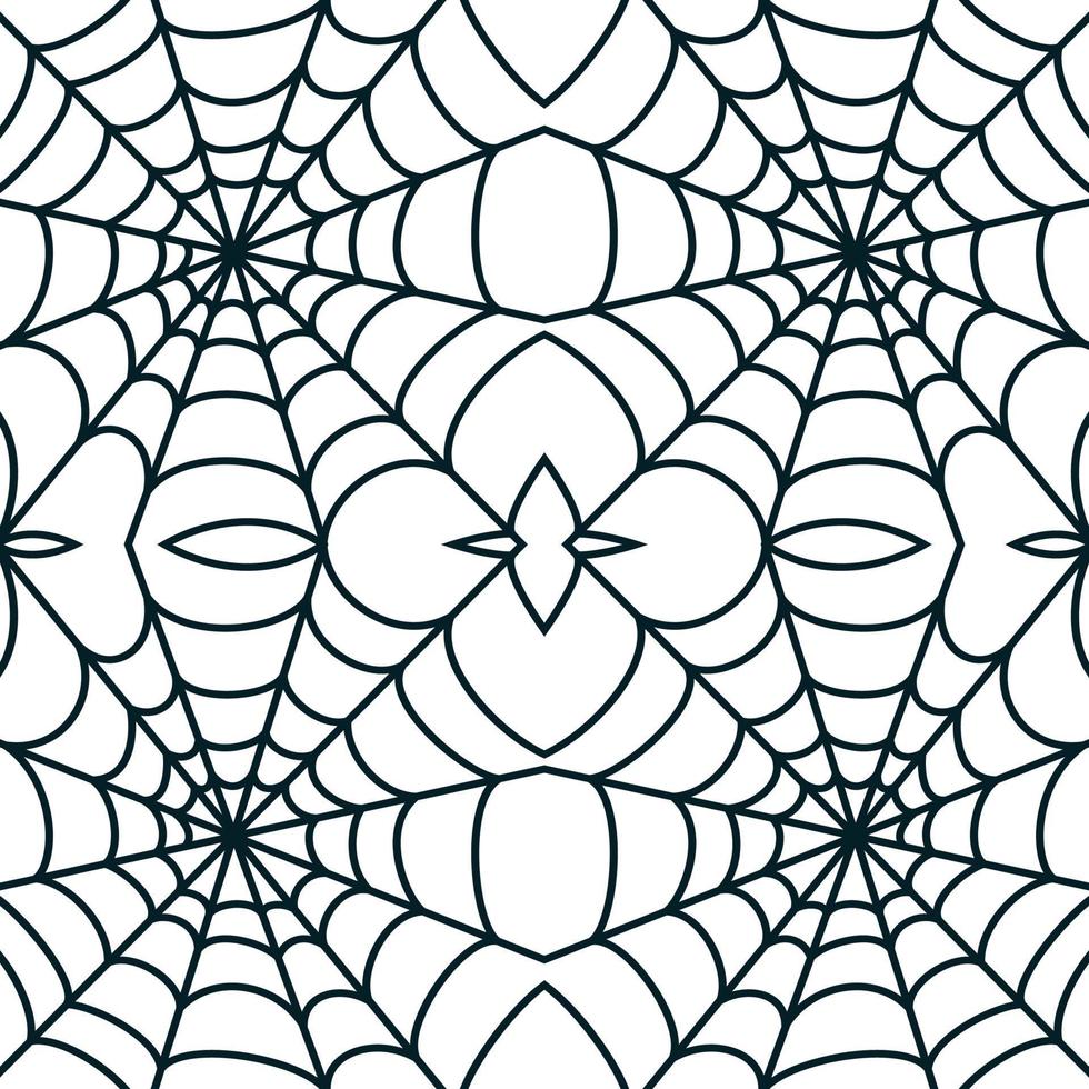 spin web naadloos halloween achtergrond structuur spinneweb flinterdun. vector illustratie.
