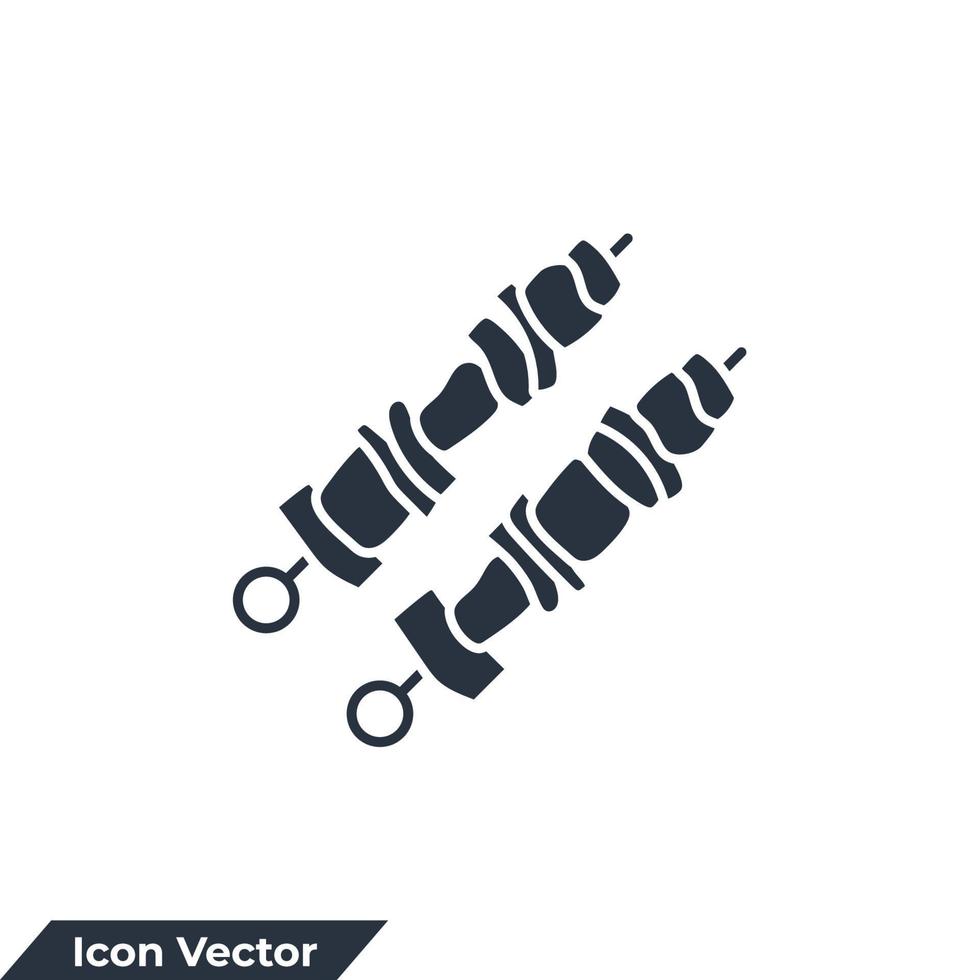 shish kebab icoon logo vector illustratie. shish kebab symbool sjabloon voor grafisch en web ontwerp verzameling