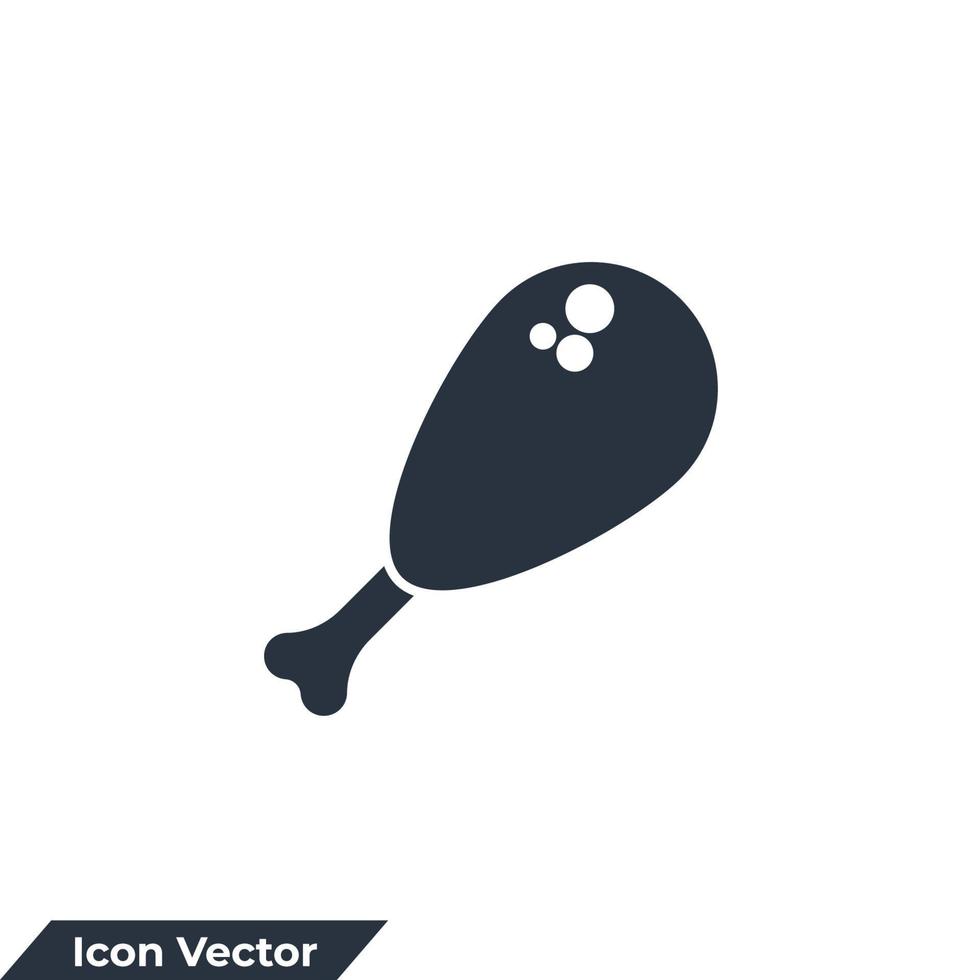 kip been icoon logo vector illustratie. kip been symbool sjabloon voor grafisch en web ontwerp verzameling