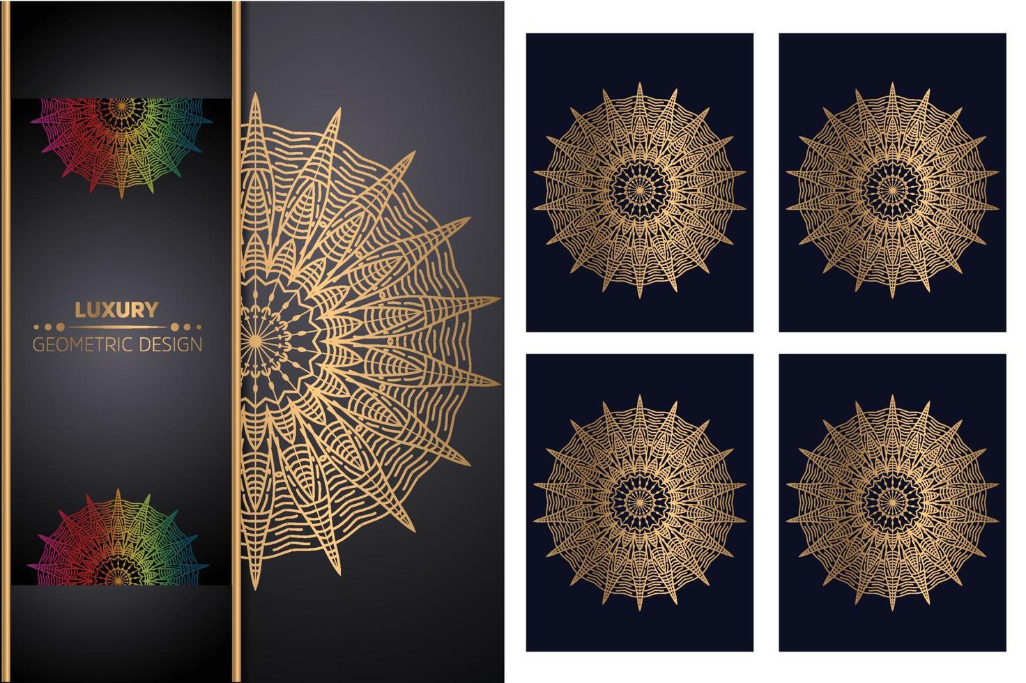 luxe sier- mandala ontwerp achtergrond mandala patroon kleur boek kunst behang ontwerp, tegel patroon, groet kaart, sticker, kant en tatoeëren. decoratie voor interieur ontwerp vector