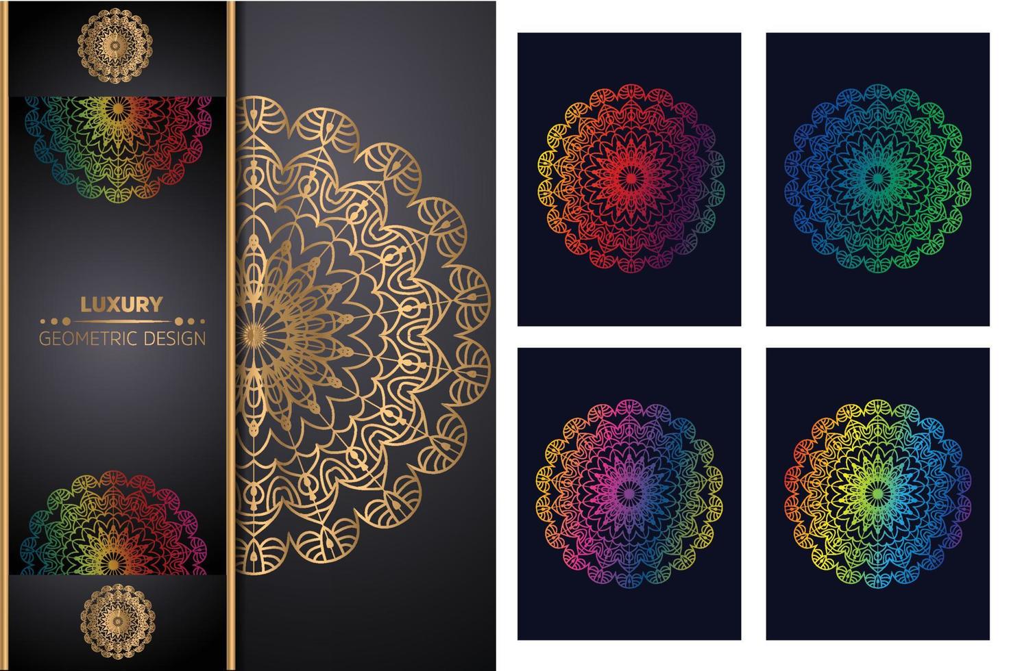 luxe sier- mandala ontwerp achtergrond mandala patroon kleur boek kunst behang ontwerp, tegel patroon, groet kaart, sticker, kant en tatoeëren. decoratie voor interieur ontwerp vector