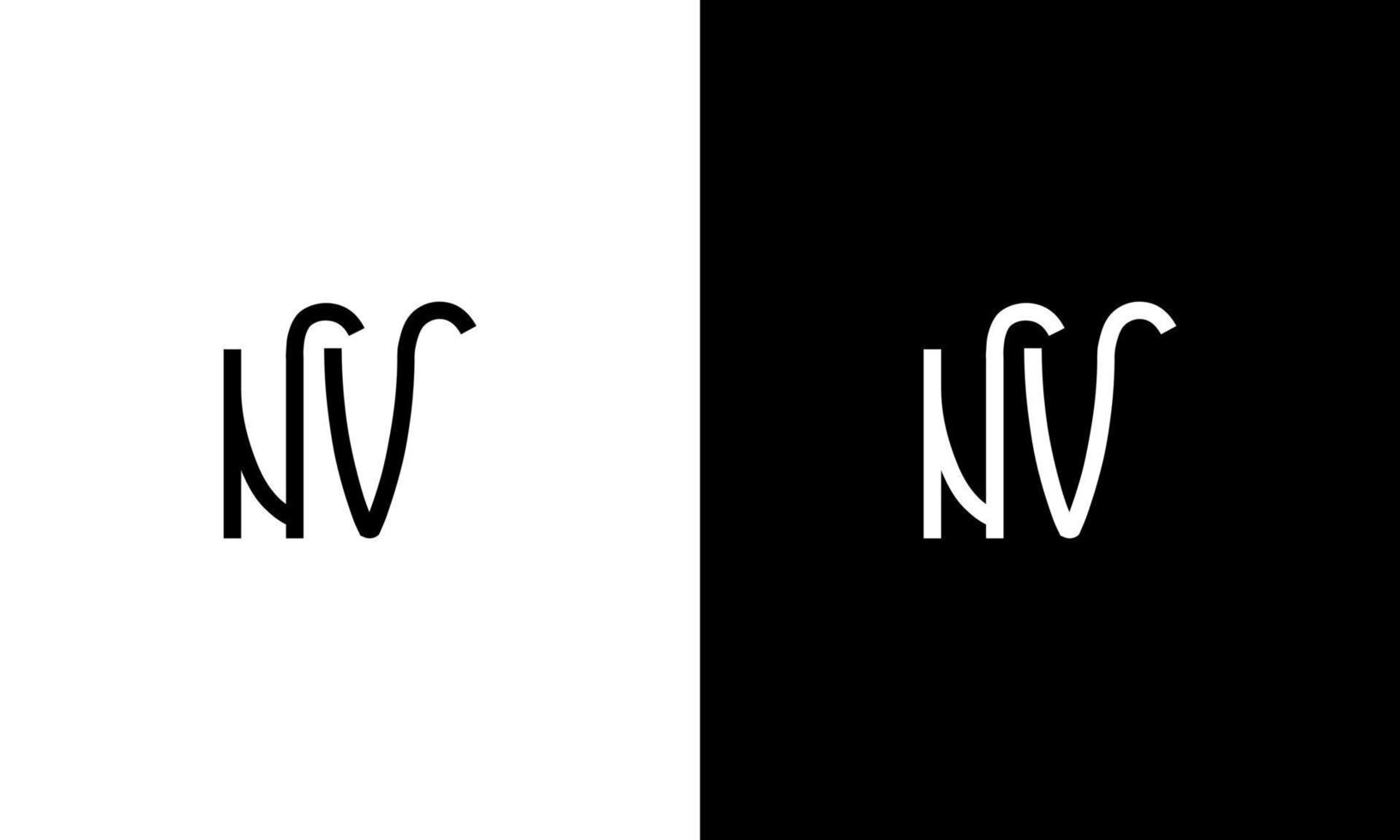 brief nv vector logo vrij sjabloon vrij vector