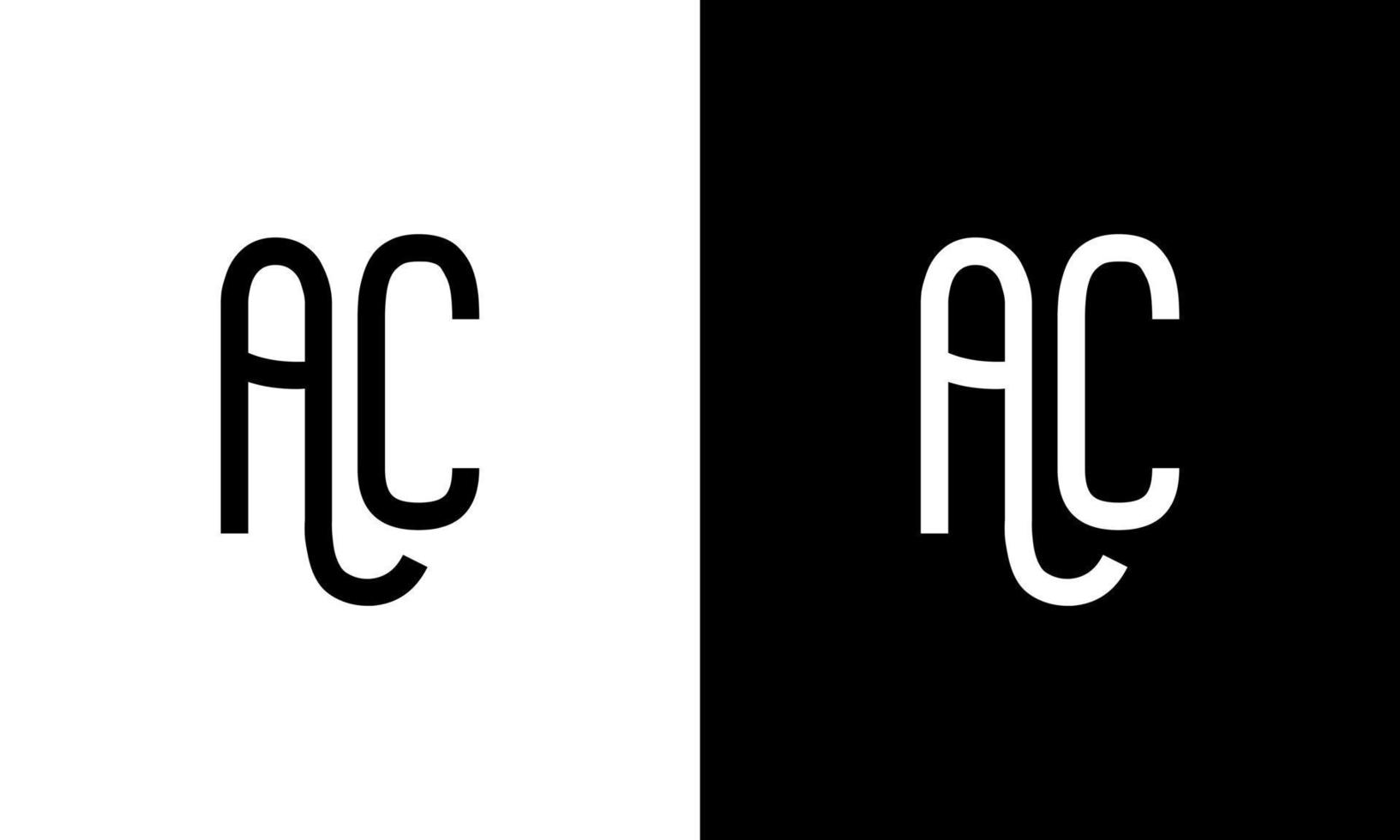 brief ac vector logo vrij sjabloon vrij vector