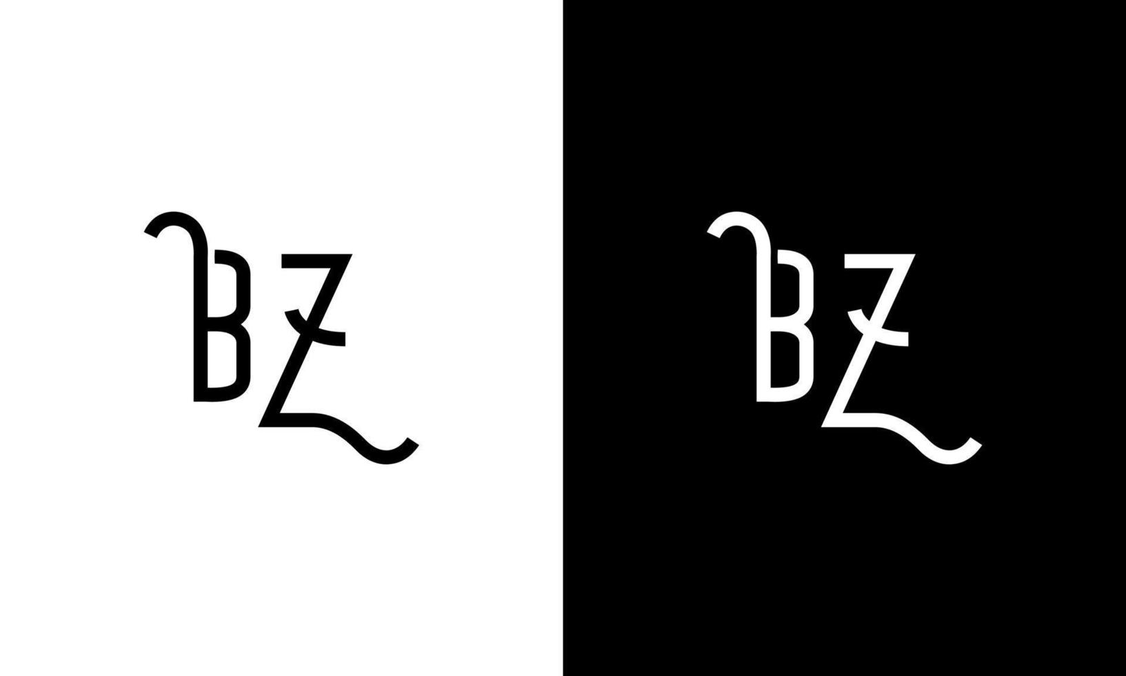 brief bz vector logo vrij sjabloon vrij vector