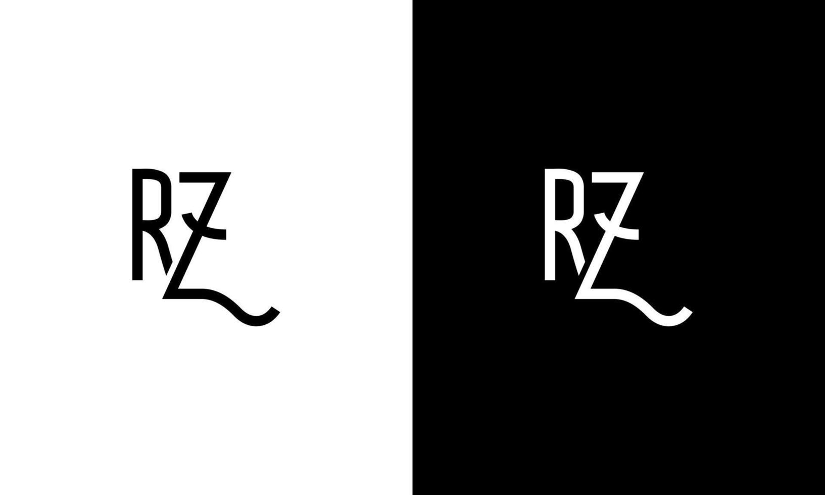 brief rz vector logo vrij sjabloon vrij vector