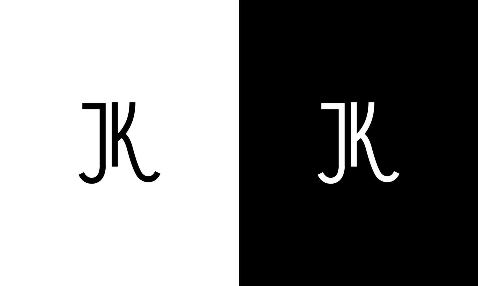 brief jk vector logo vrij sjabloon vrij vector