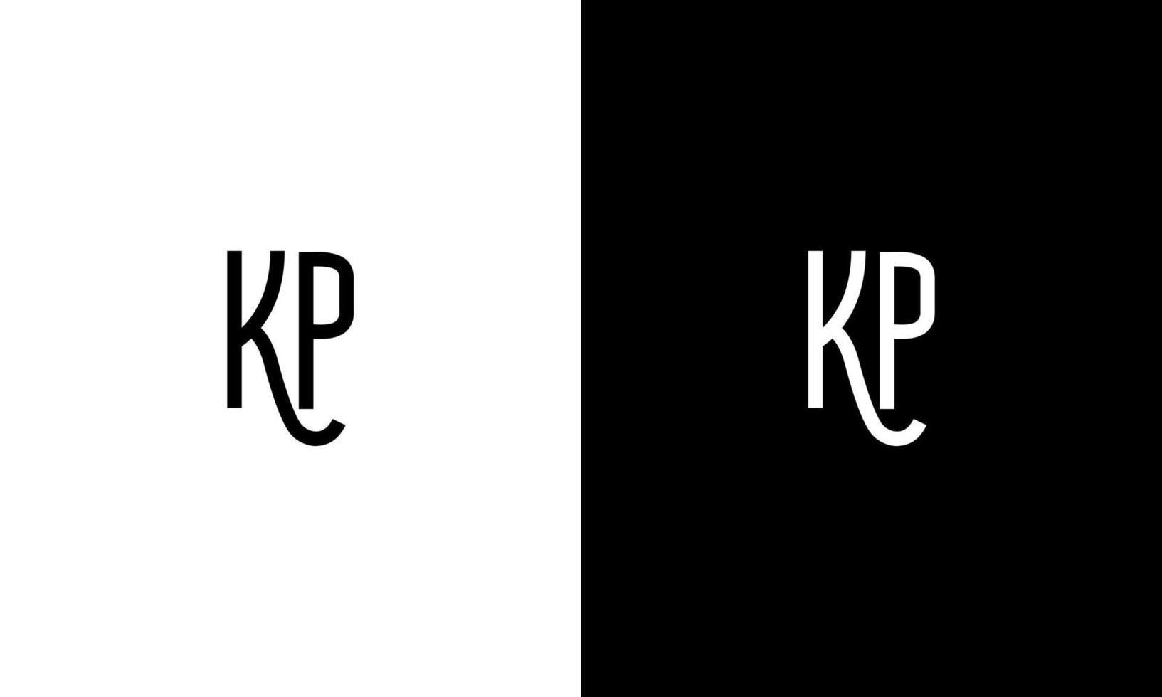 brief kp vector logo vrij sjabloon vrij vector