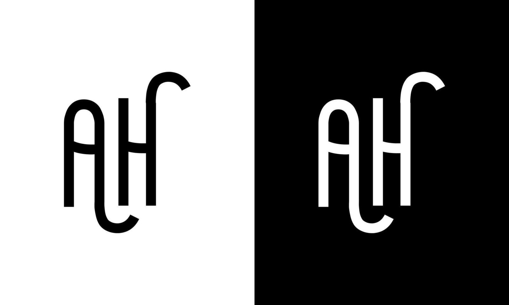 brief Ah vector logo vrij sjabloon vrij vector