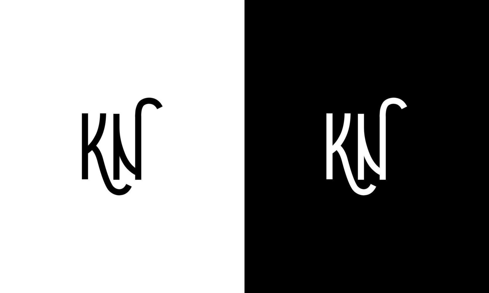 brief kn vector logo vrij sjabloon vrij vector