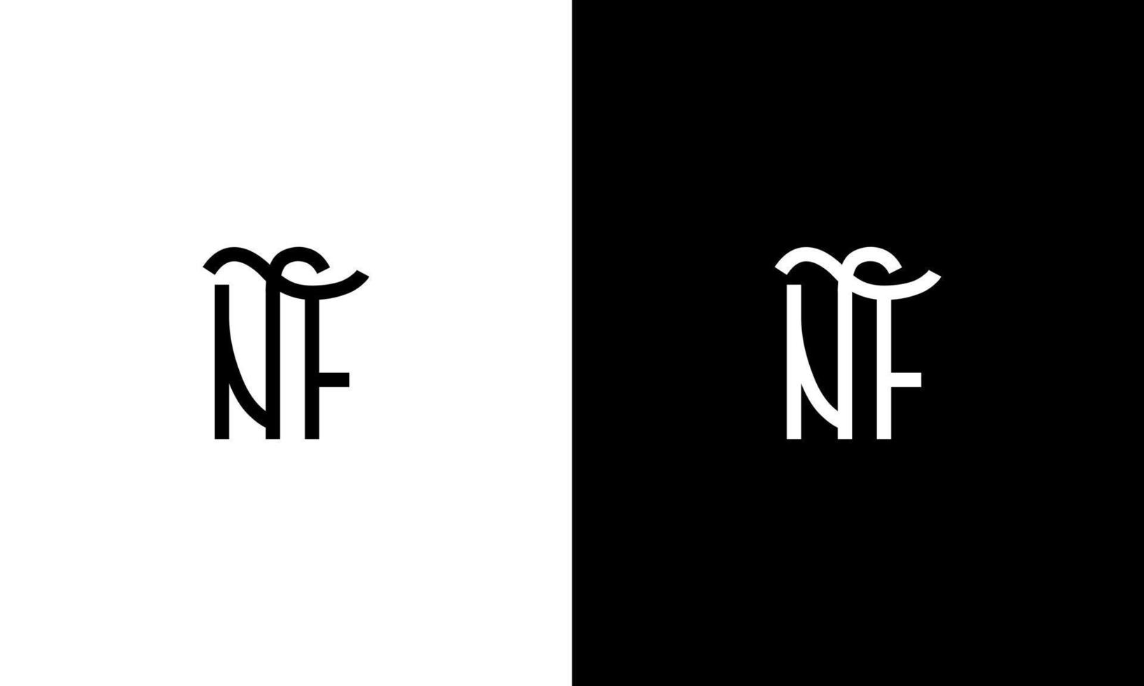 brief nf vector logo vrij sjabloon vrij vector