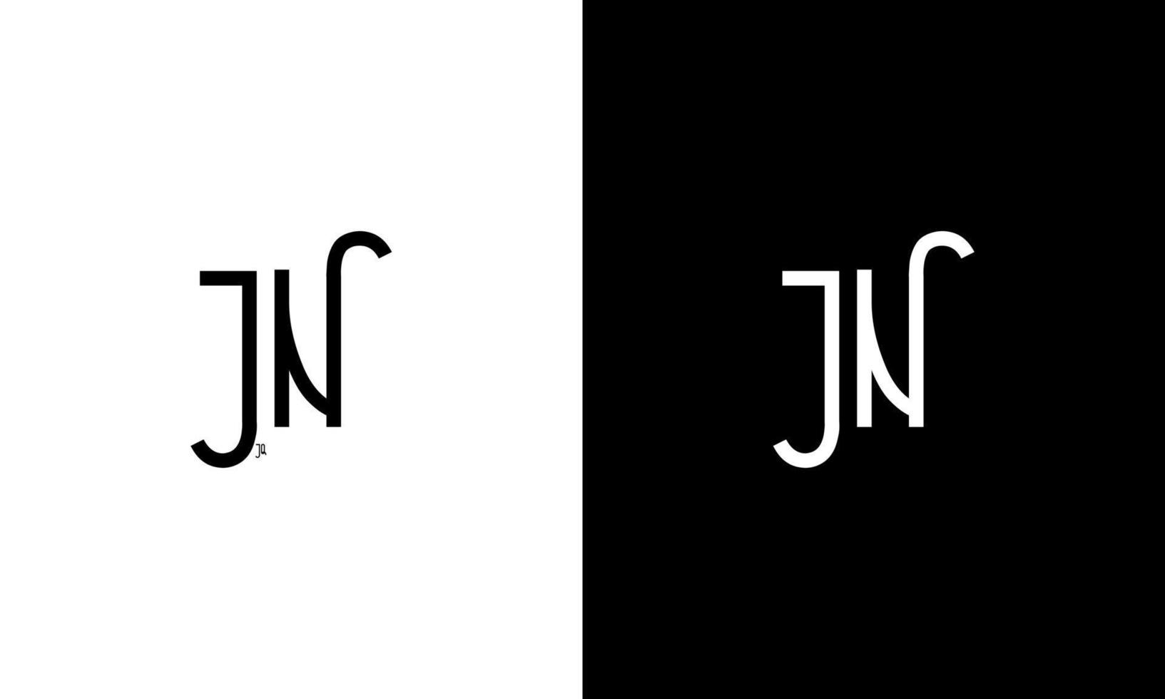 brief jn vector logo vrij sjabloon vrij vector