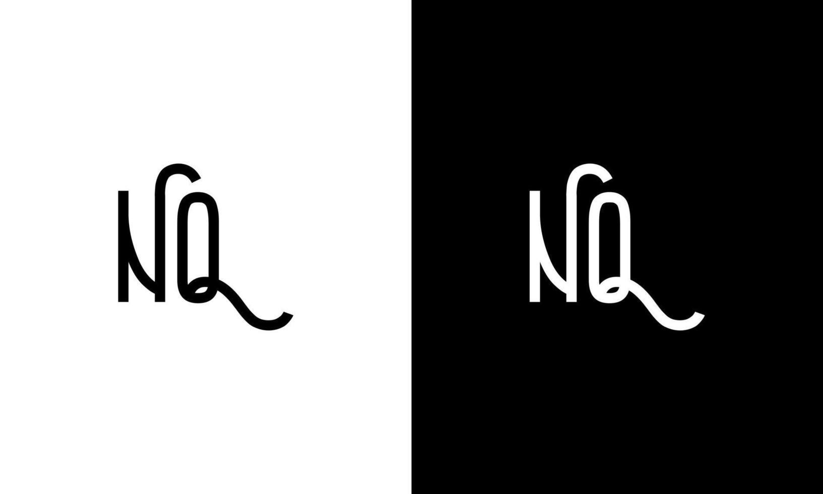 brief nq vector logo vrij sjabloon vrij vector