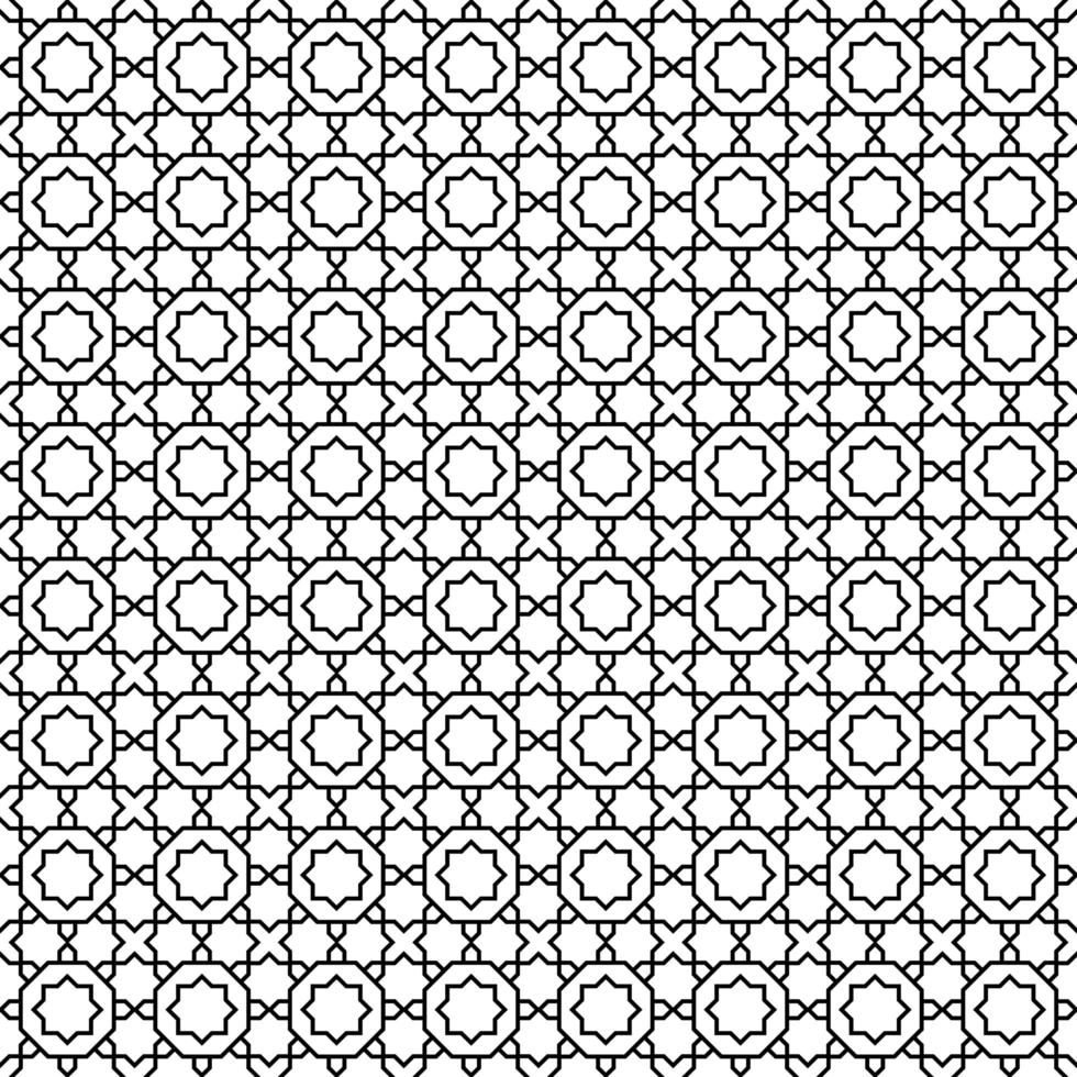 naadloze decoratieve Marokkaanse tegel geometrische patroon vector