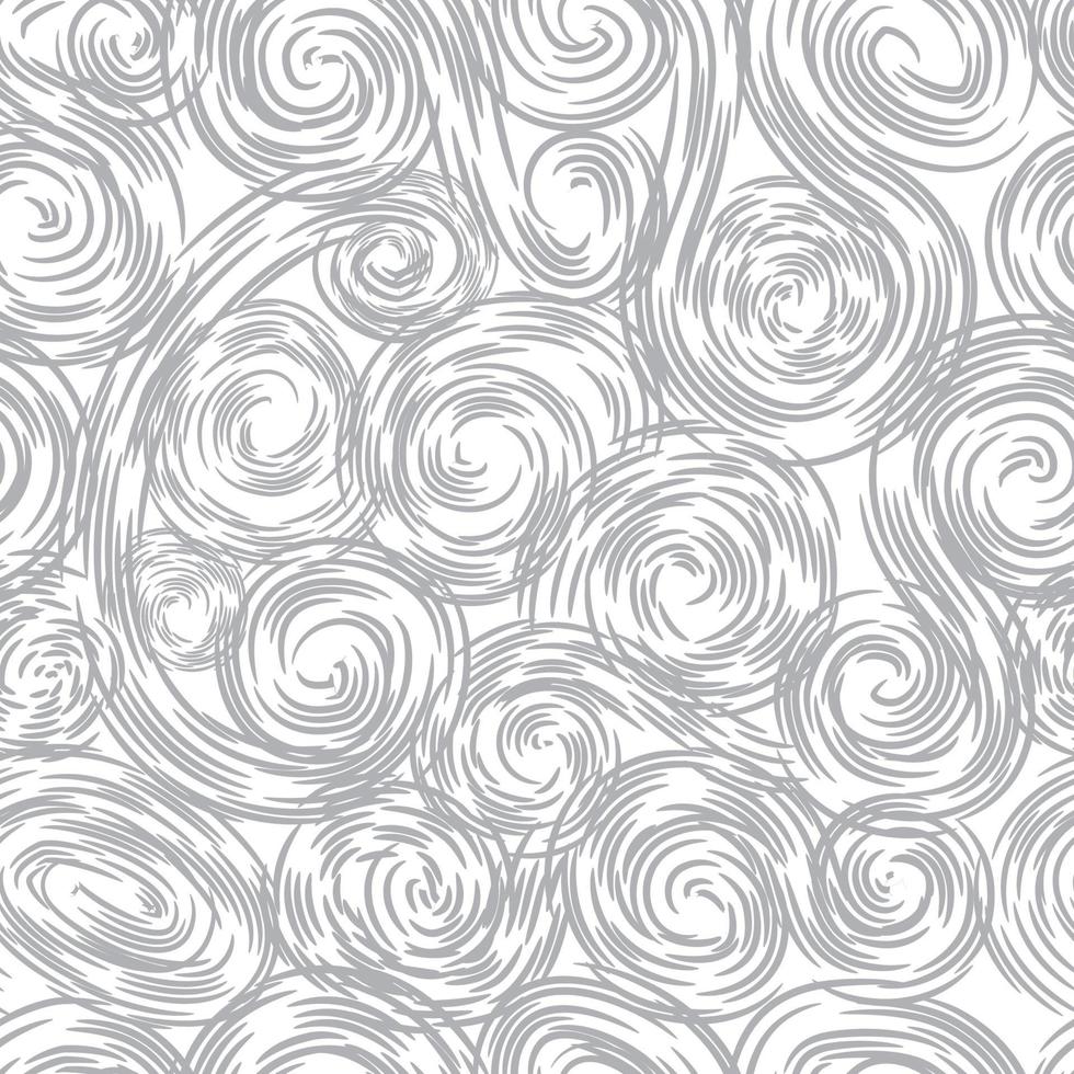 artistiek naadloos patroon met getekende swil-lijnen. abstracte organische vorm herhaalbare textuur. lus lijn achtergrond. vector
