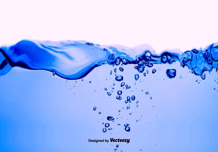 Vector Water Blauwe Achtergrond