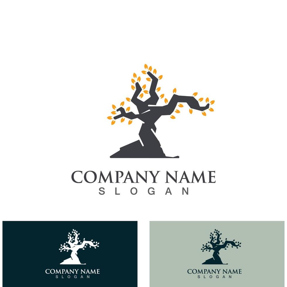 boom logo natuur ontwerp beeld van boom ecologie element vector