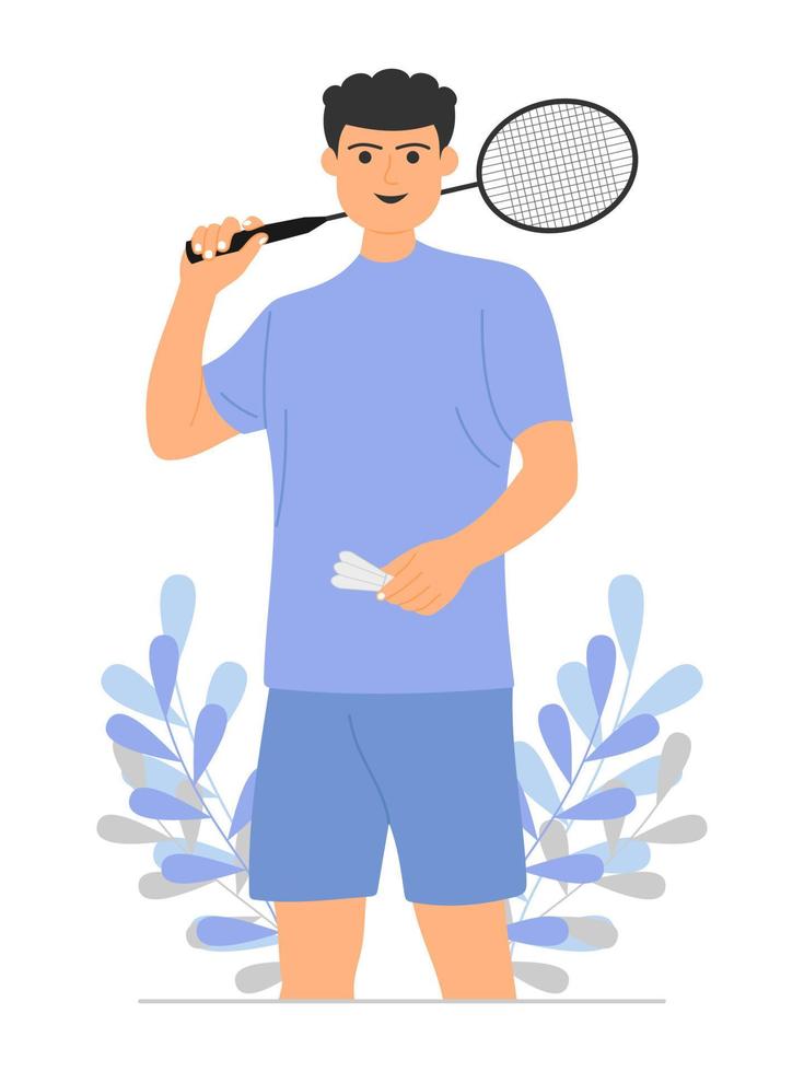 badminton concept illustratie vector