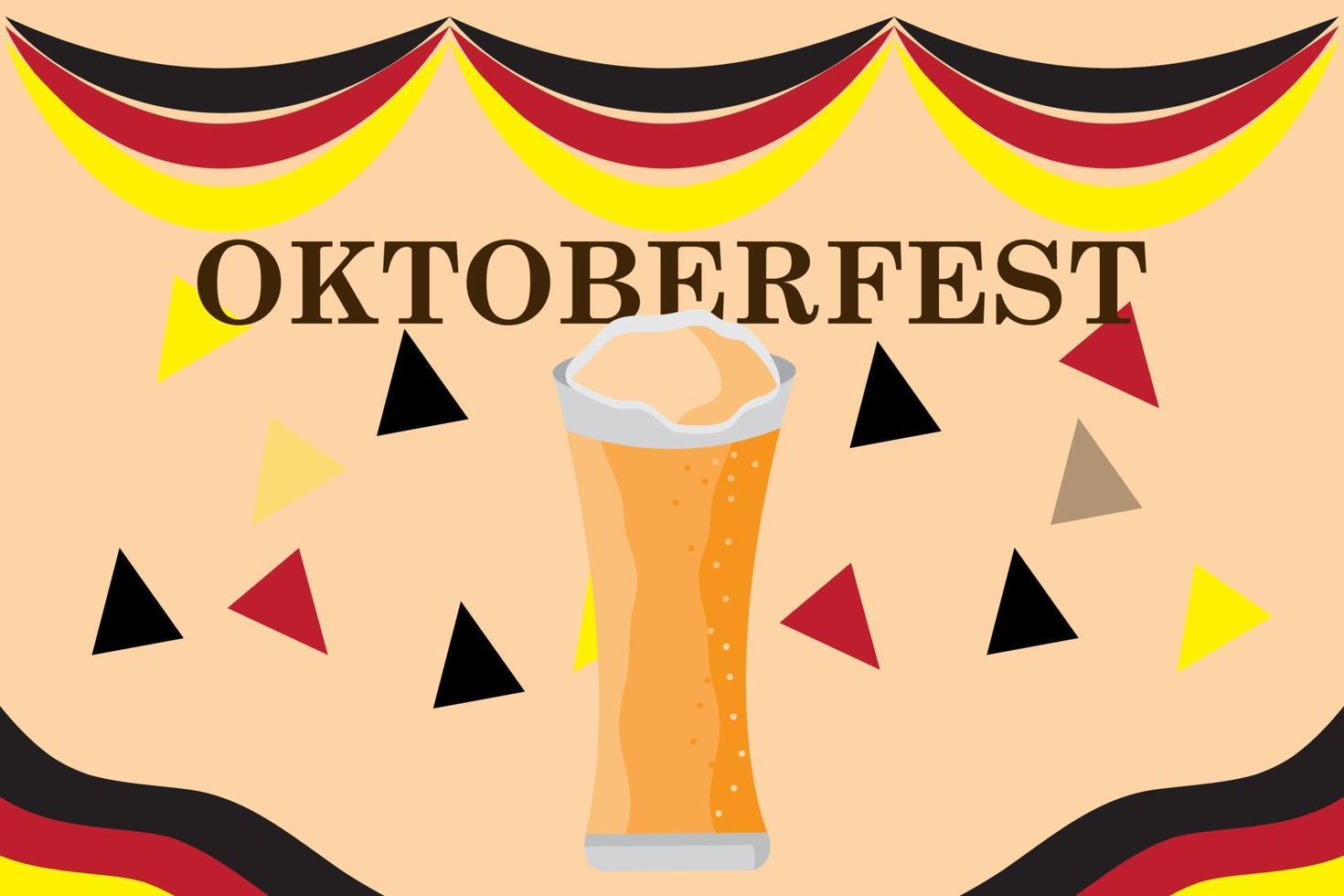 feestelijk oktoberfeest viering in Duitsland vector