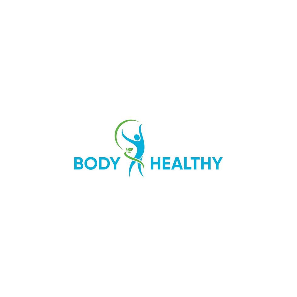 lichaam Gezondheid logo ontwerp inspiratie vector