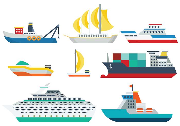 Gratis Ship Icons Vector