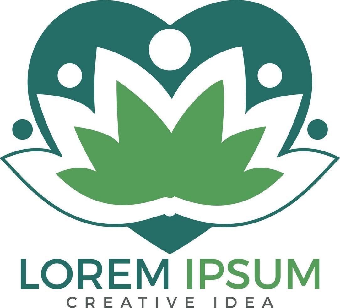 mooi lotus bloem symbool sjabloon. spa, natuur, omgeving, recycle logotype idee. vector