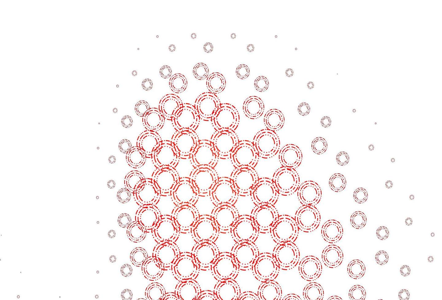 lichtrood vector sjabloon met cirkels.