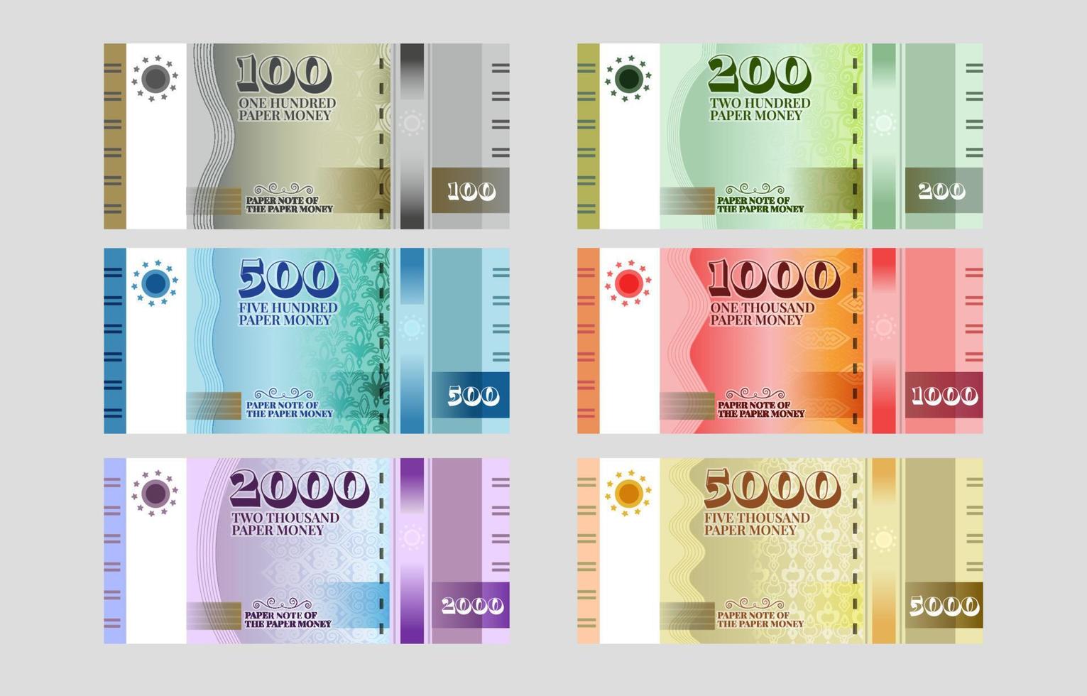 geld ontwerp papier bank contant geld Notitie vector