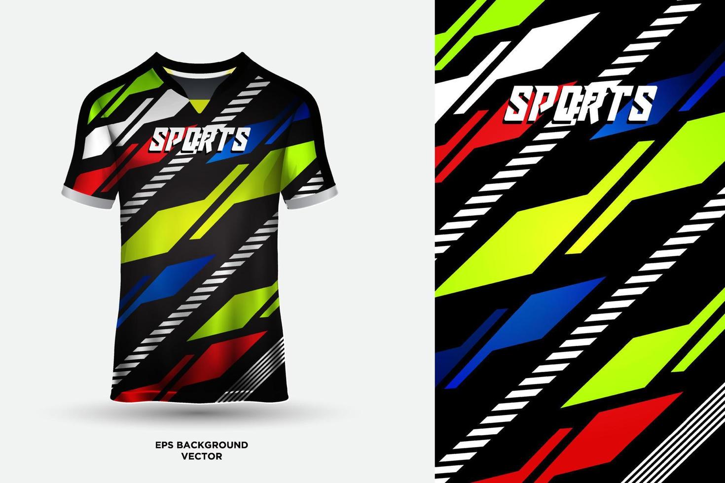 fantastisch t overhemd Jersey ontwerp geschikt voor sport, racen, voetbal, gaming en e sport- vector