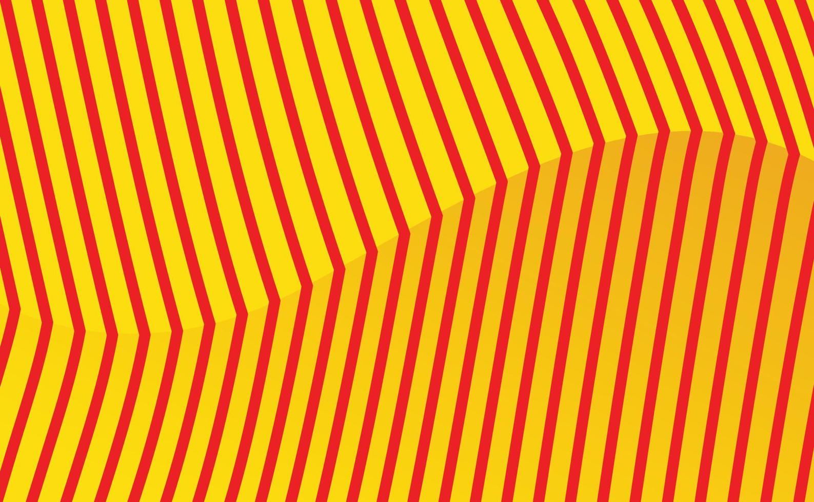 lijn kunst streep stijl achtergrond sjabloon omslag, geel en rood kleur effect vector grafisch