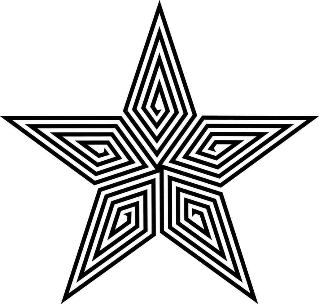 ster vector ontwerp met divers vormen stijl