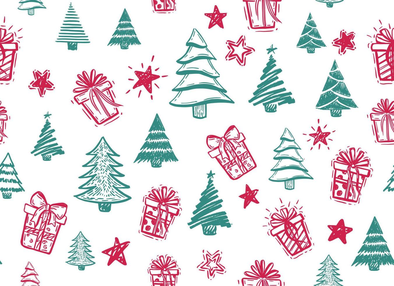 Kerstmis boom ontwerp, geschenk dozen, ster set, vector set.